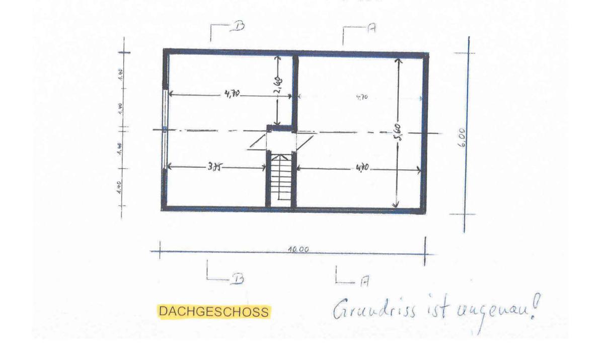 Grundriss Dachgeschoss Nebenhaus